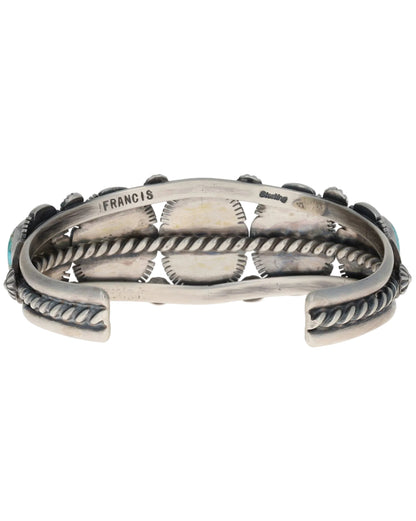Natural #8 Turquoise 5-Stone Row Bracelet