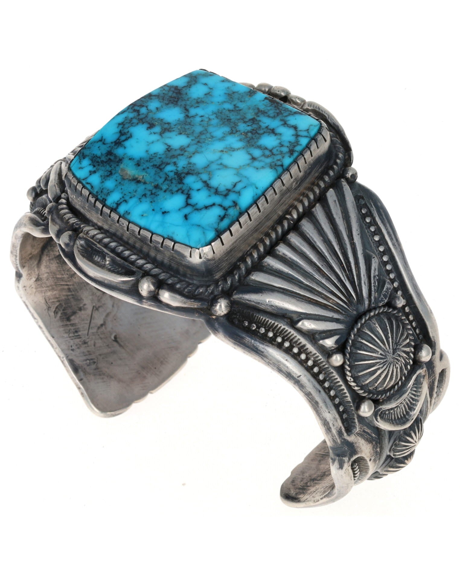 High Grade Natural Free-Form Kingman Turquoise Bracelet