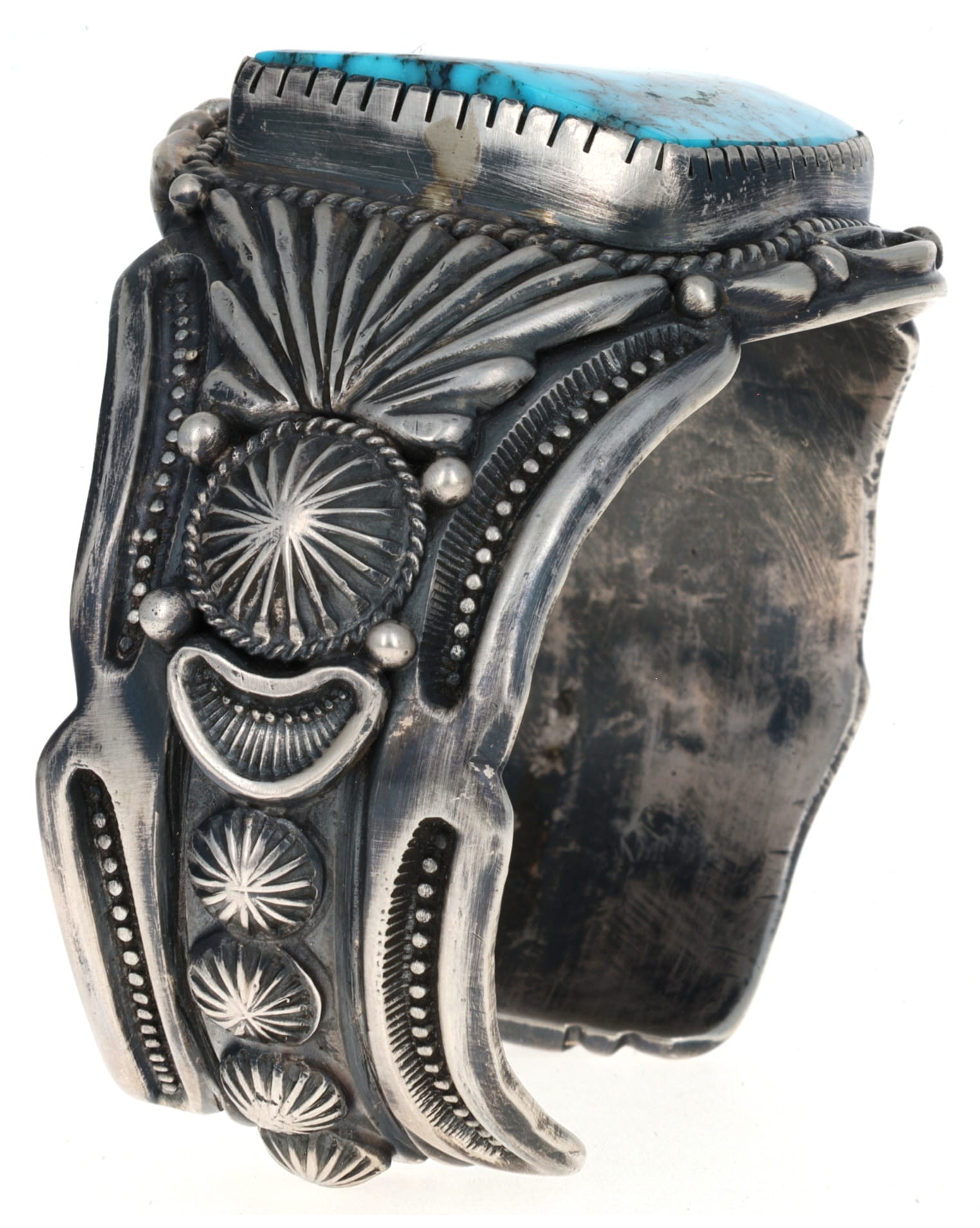 High Grade Natural Free-Form Kingman Turquoise Bracelet