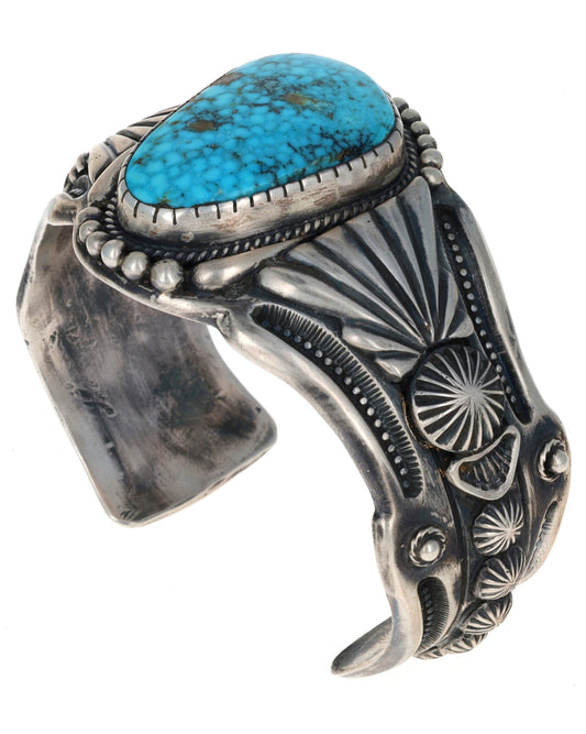 High Grade Natural Birdseye Kingman Turquoise Bracelet