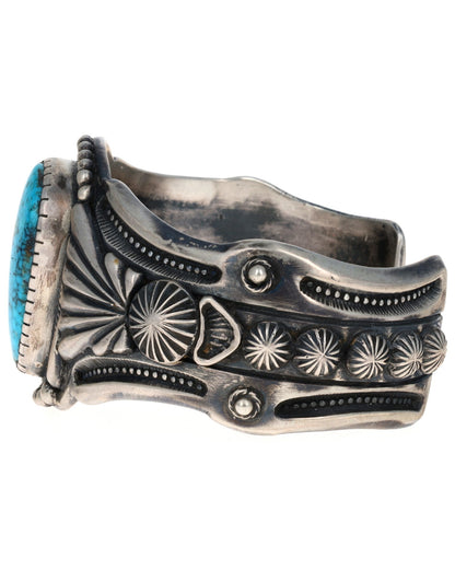 High Grade Natural Birdseye Kingman Turquoise Bracelet