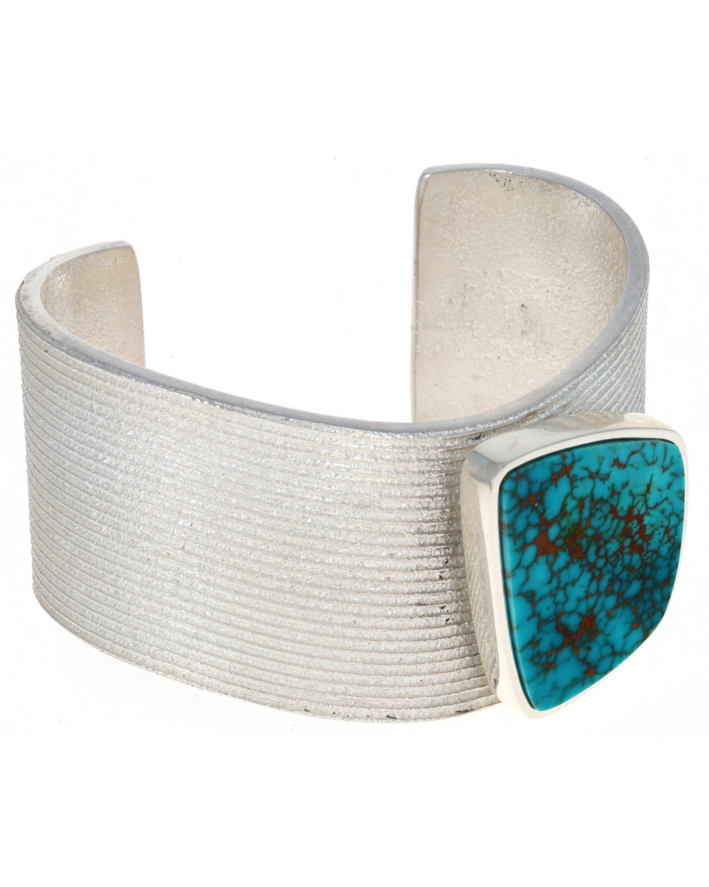 High Grade Natural Dendritic Pilot Mountain Turquoise Bracelet