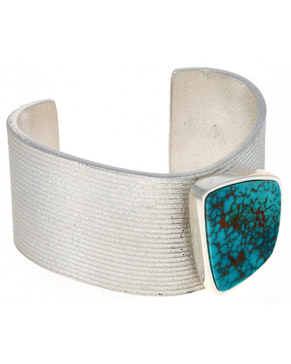 High Grade Natural Dendritic Pilot Mountain Turquoise Bracelet