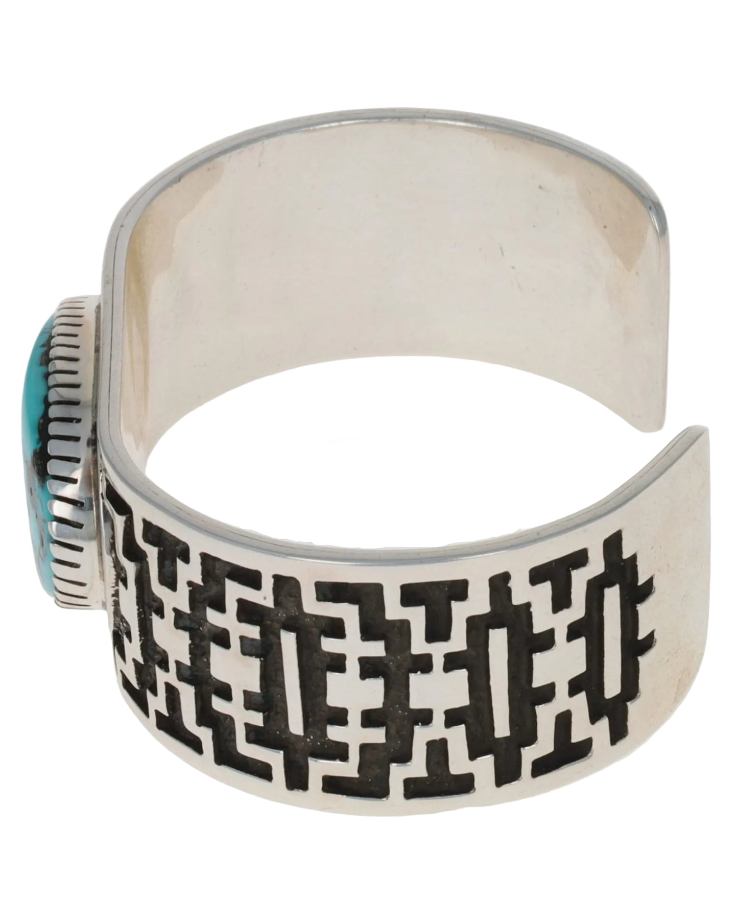 Natural Kingman Turquoise Overlay Bracelet