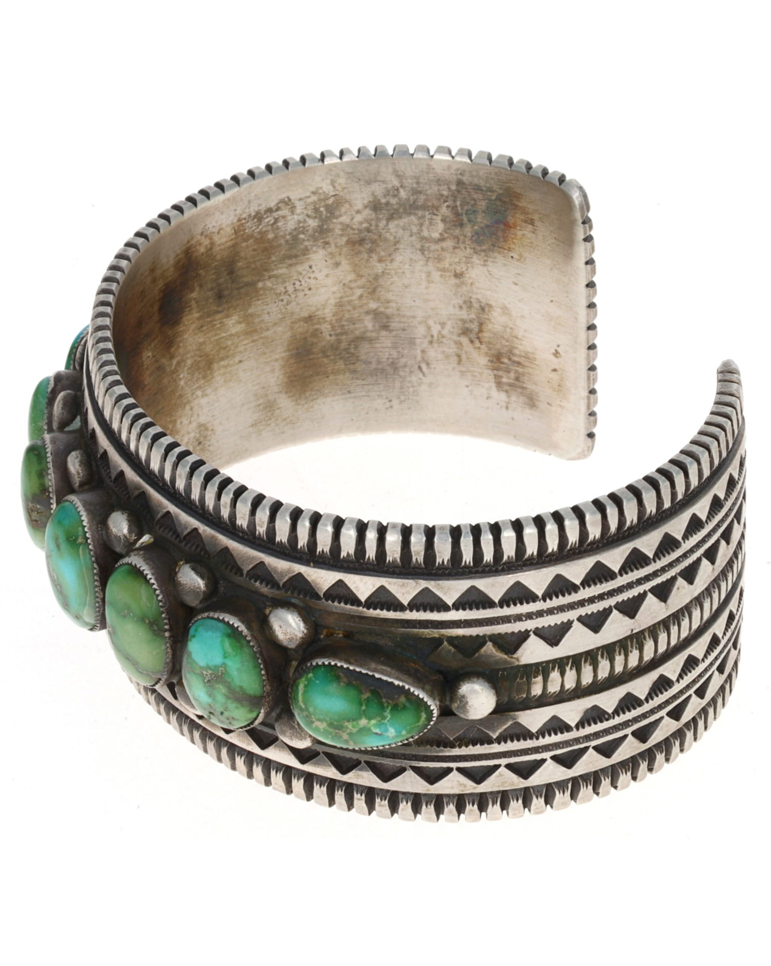 Sonoran Gold Turquoise 7-Stone Row Bracelet