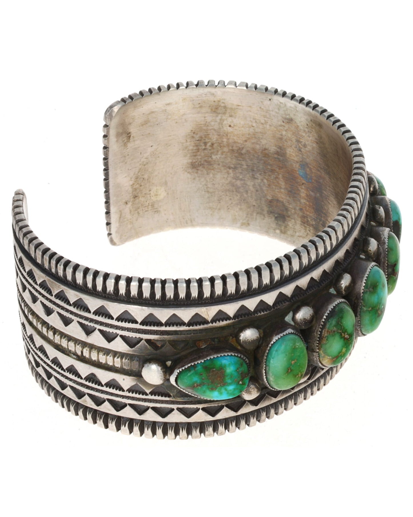 Sonoran Gold Turquoise 7-Stone Row Bracelet