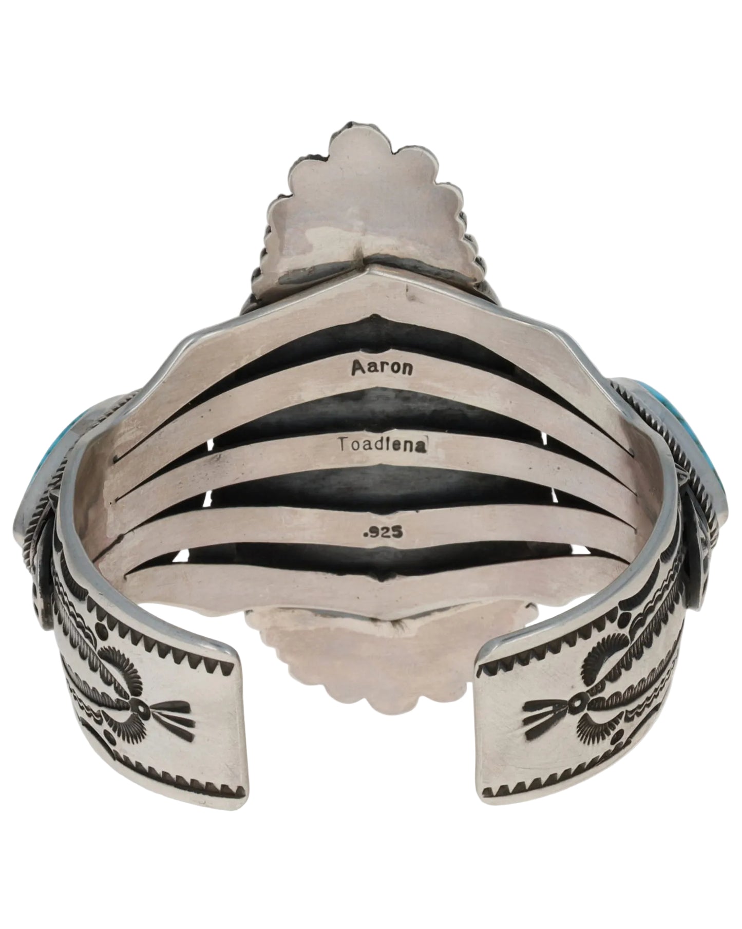 Natural Kingman Turquoise 3-Stone Bracelet