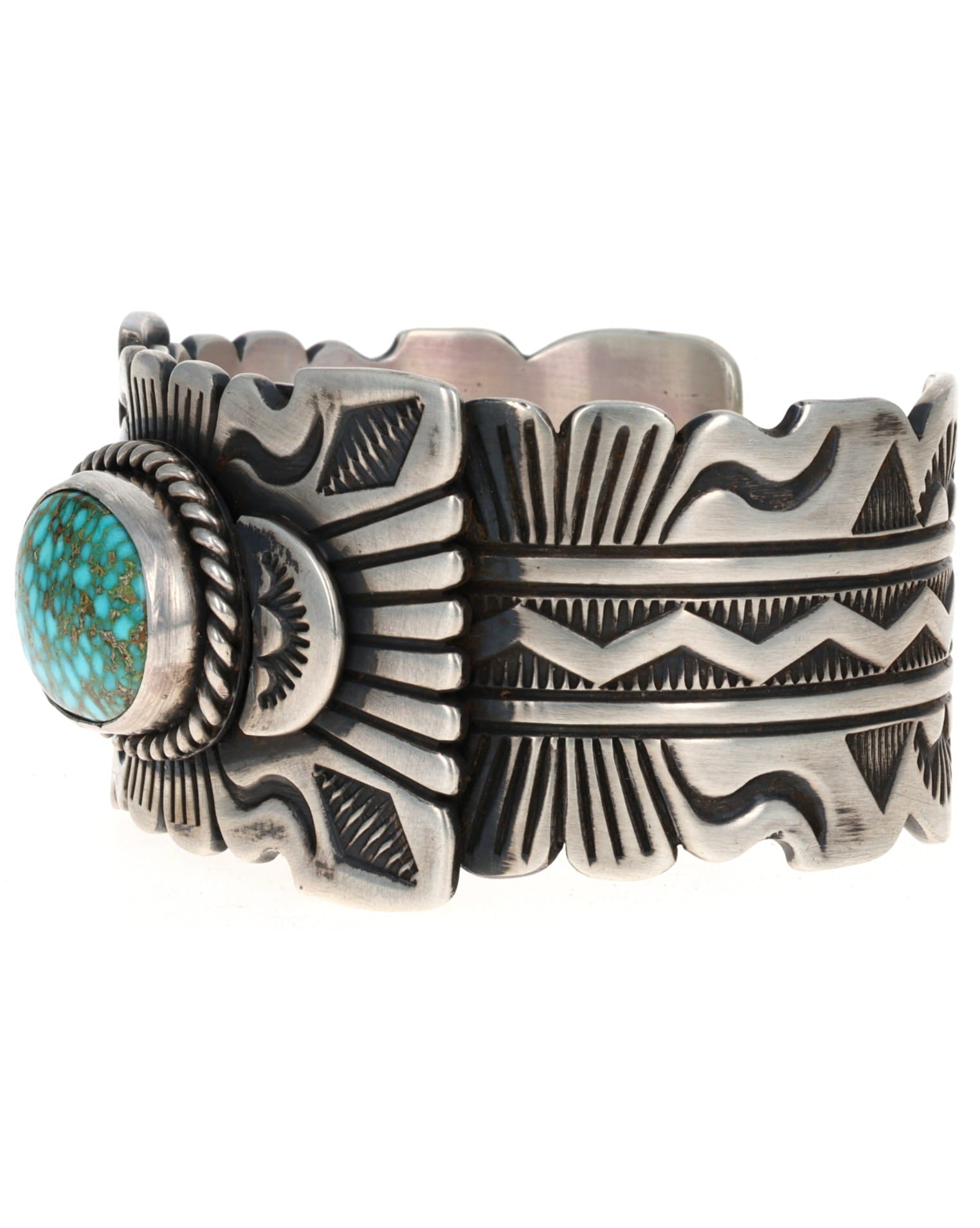 Natural Birdseye Kingman Turquoise Bracelet