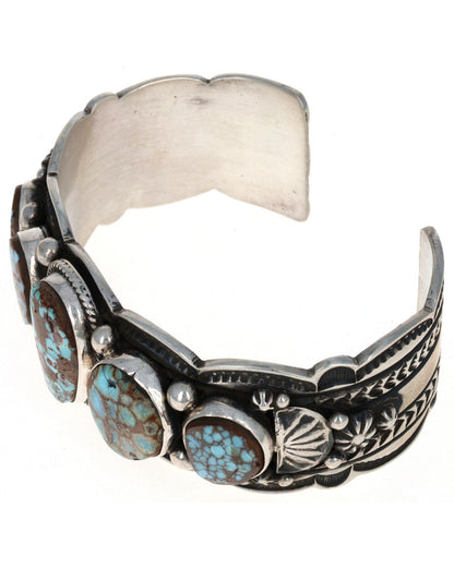 Natural Dry Creek Turrquoise 5-Stone Row Bracelet