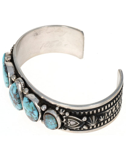 Natural Dry Creek Turquoise 5-Stone Row Bracelet