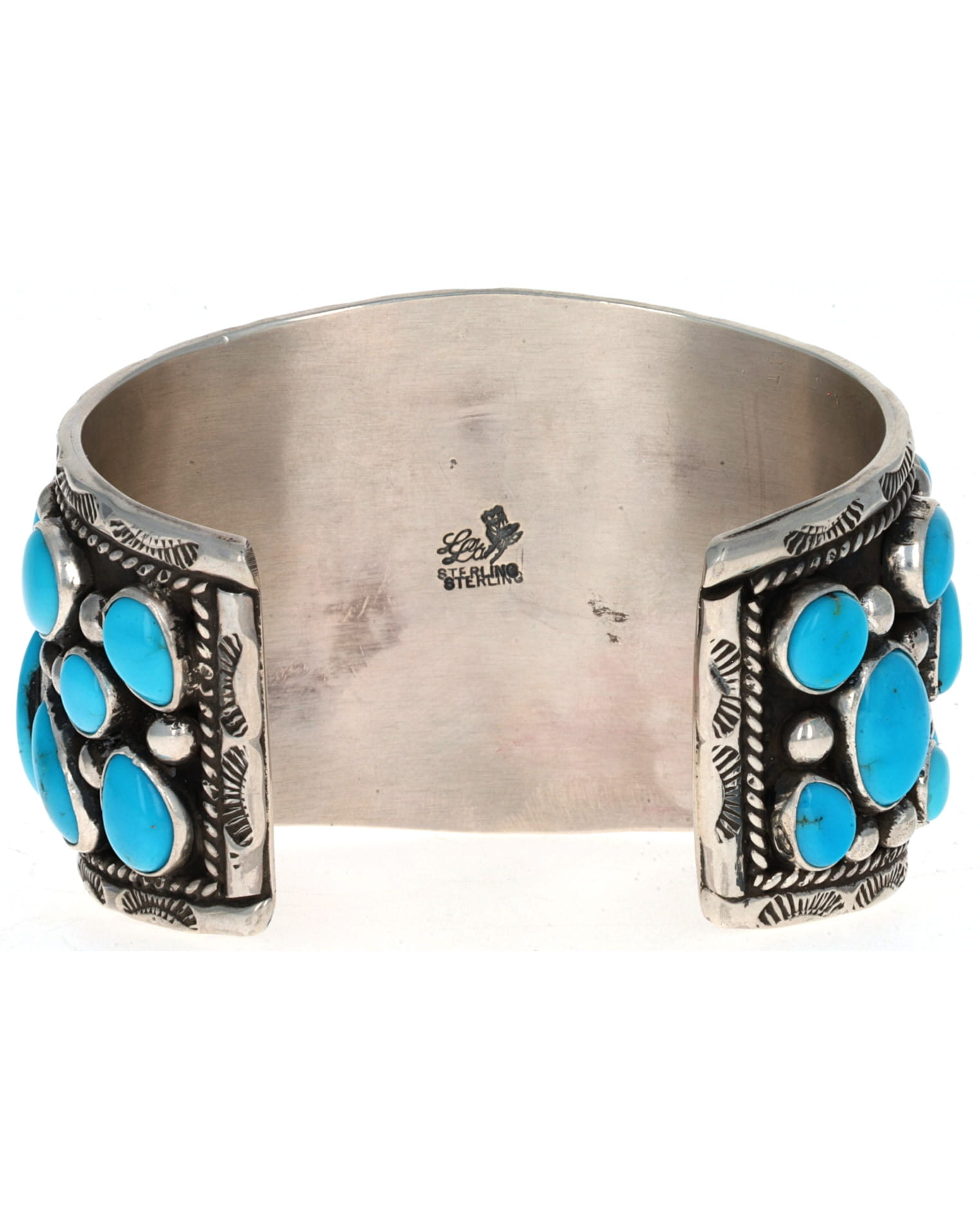 Natural Sleeping Beauty Turquoise Cluster Bracelet