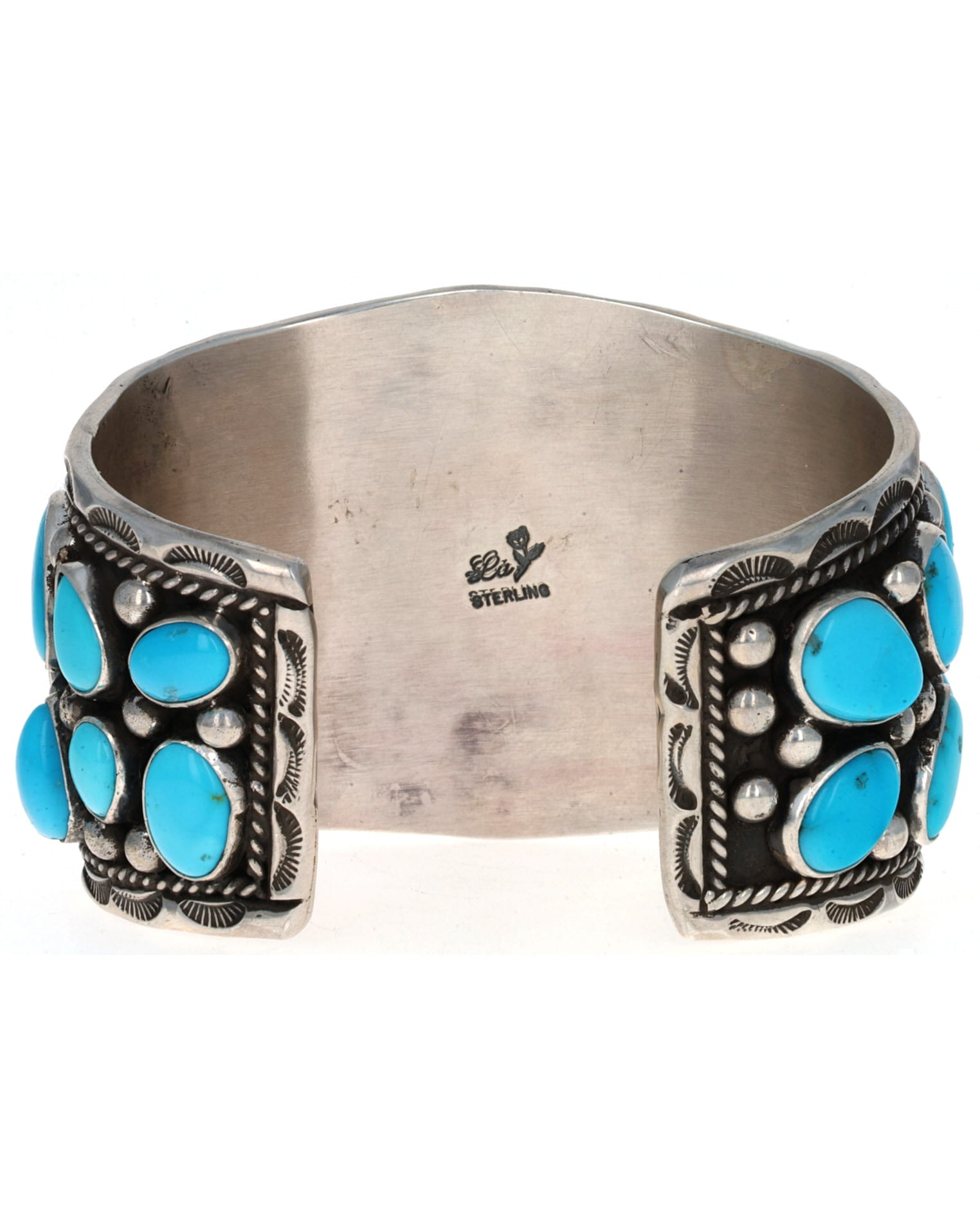 Natural Sleeping Beauty Turquoise Cluster Bracelet