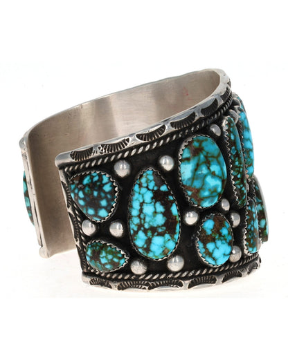 Multi-Color Natural Kingman Turquoise Cluster Bracelet