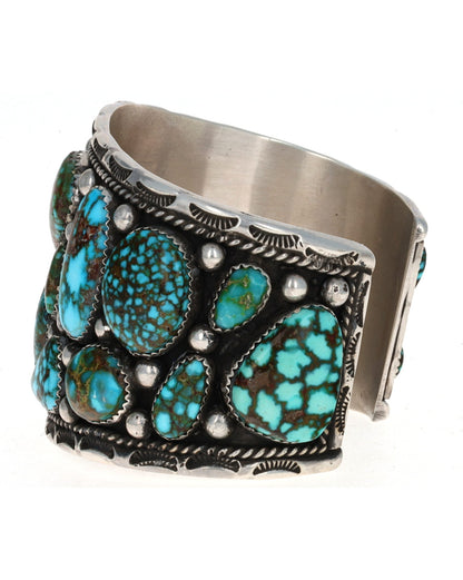 Multi-Color Natural Kingman Turquoise Cluster Bracelet