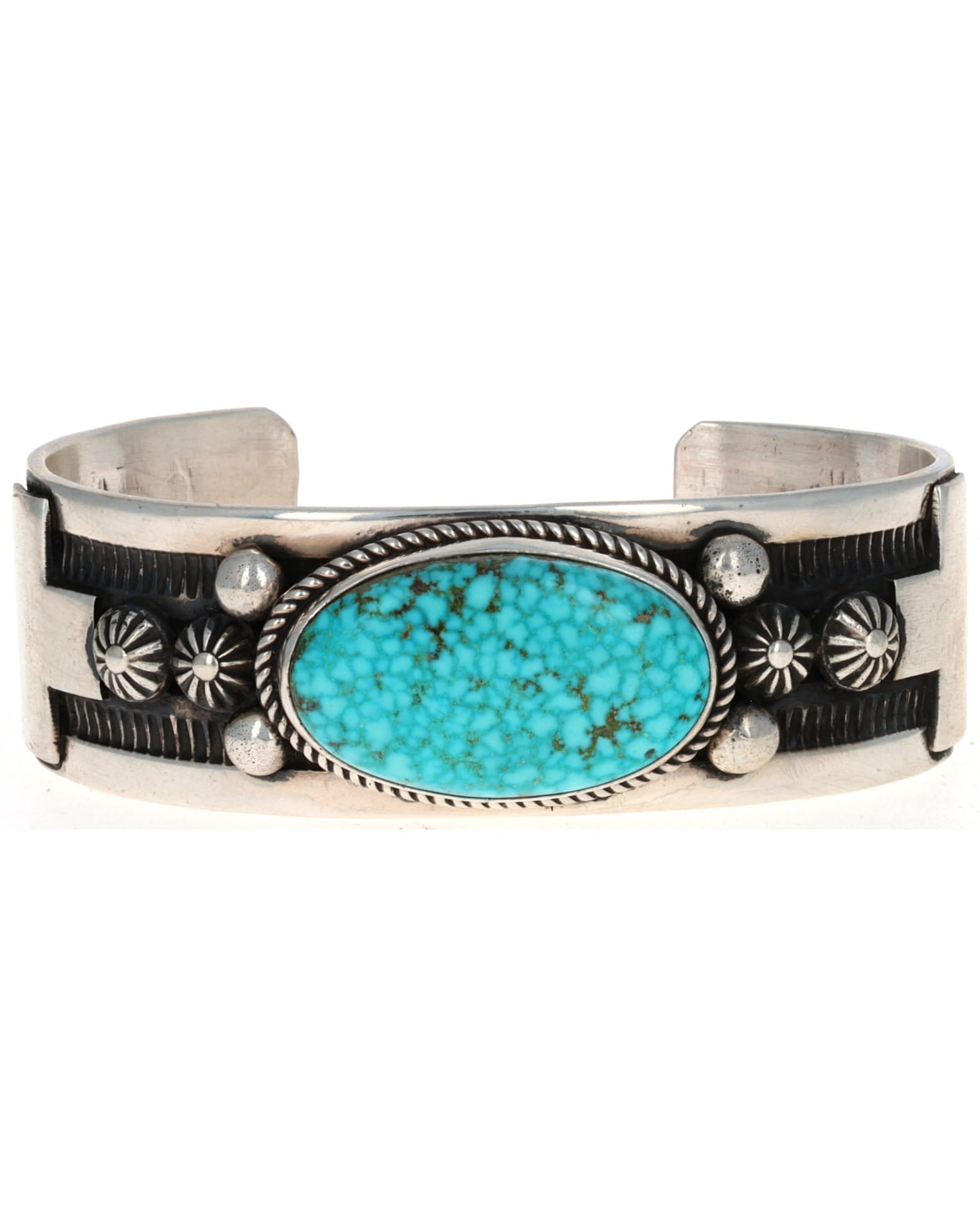Natural Birdseye Kingman Turquoise Bracelet
