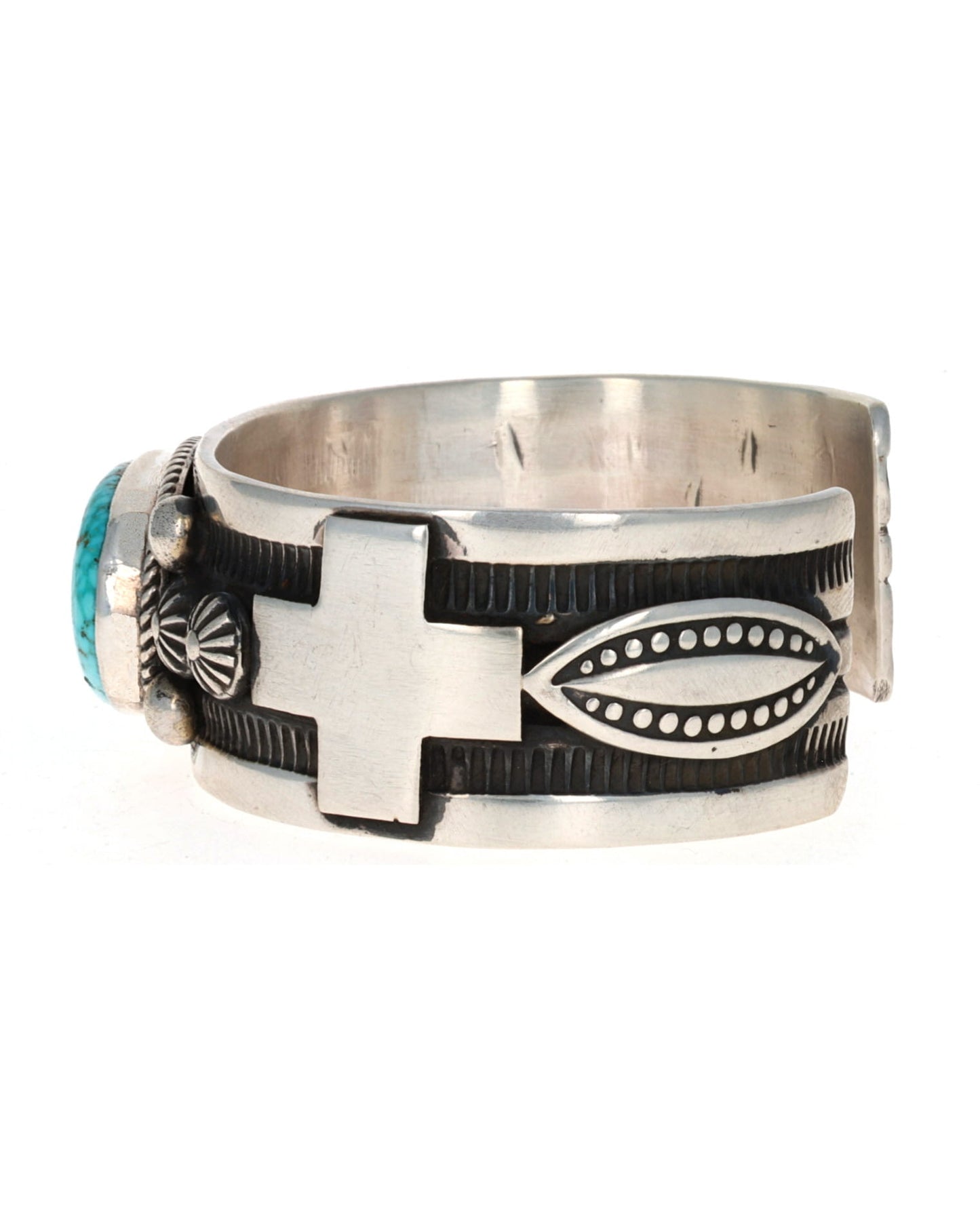 Natural Birdseye Kingman Turquoise Bracelet