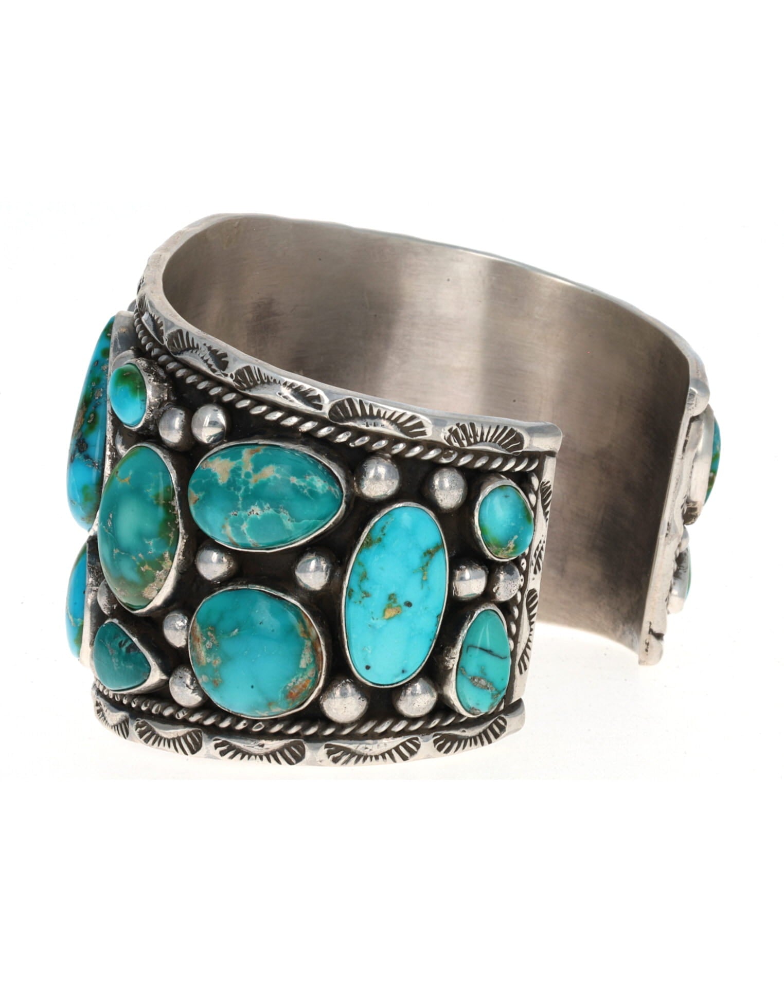 Natural Sonoran Rose Turquoise Cluster Bracelet