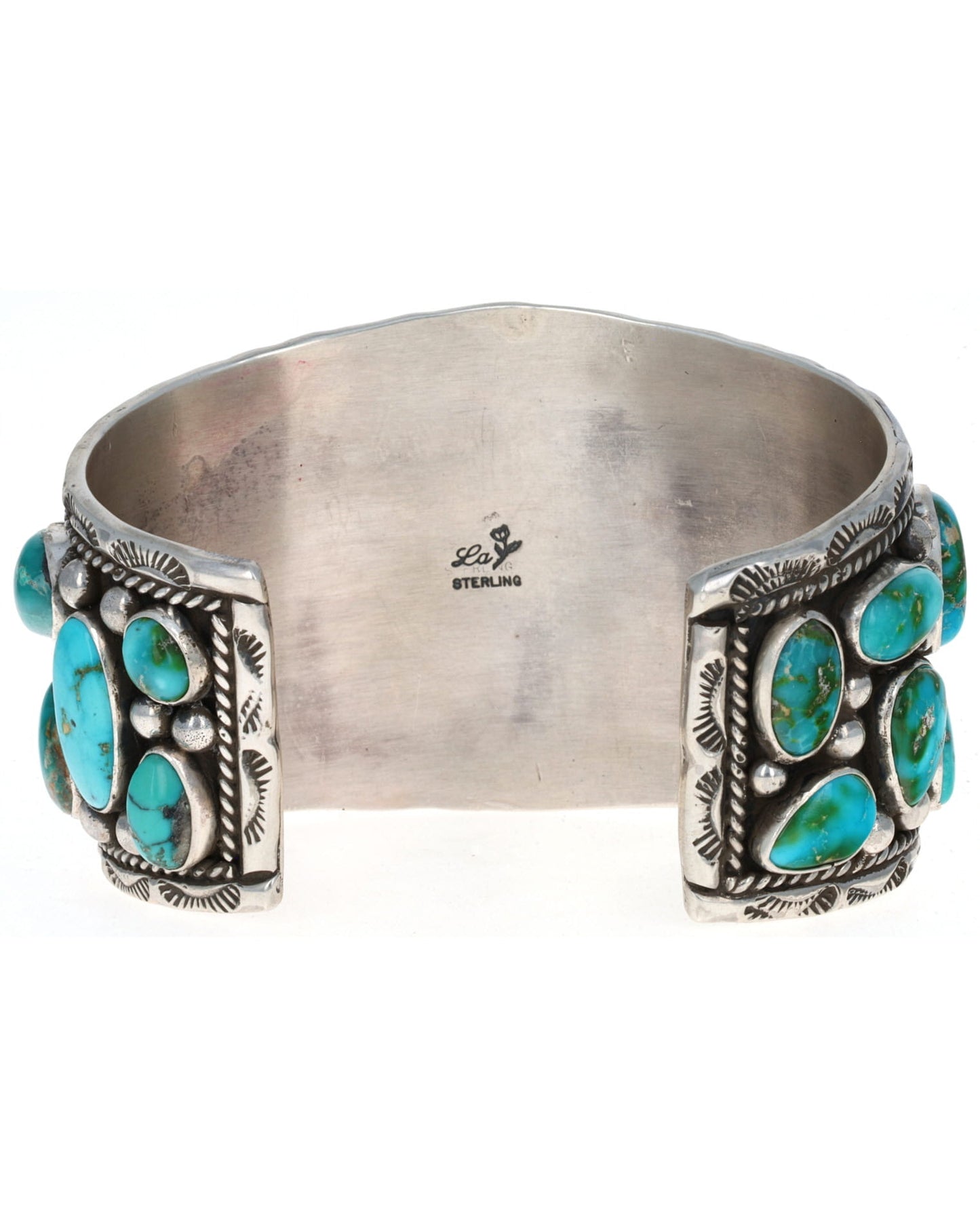 Natural Sonoran Rose Turquoise Cluster Bracelet