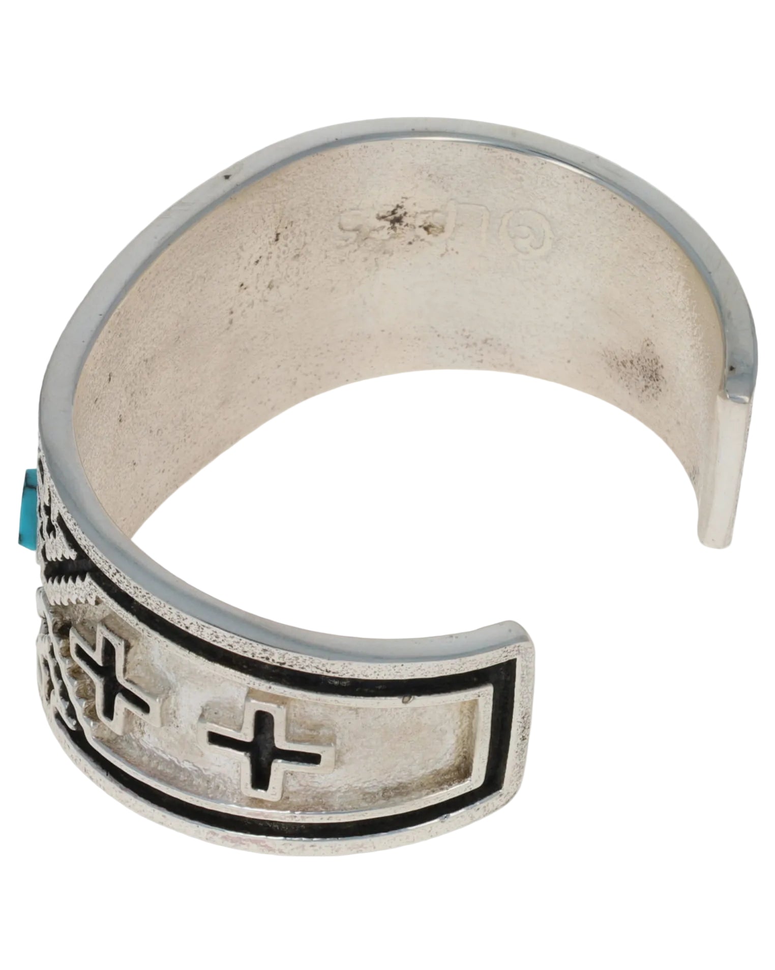 High Grade Natural Hubei Turquoise 3-Stone Row Bracelet