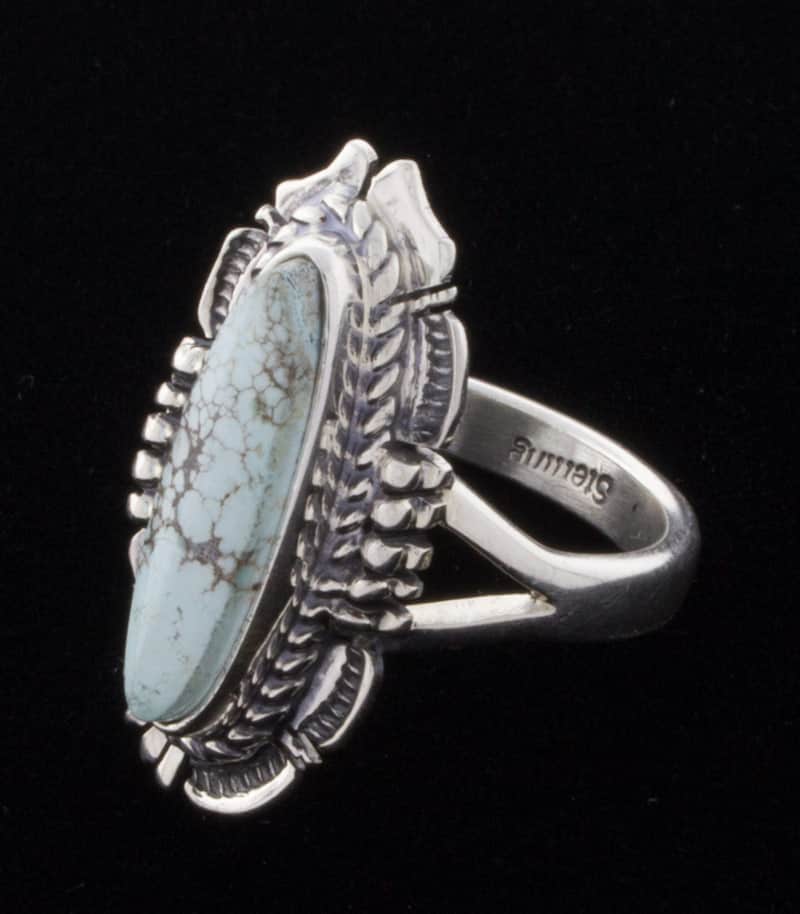Size 7, Navajo Dry Creek Turquoise Ring R1153 Native American