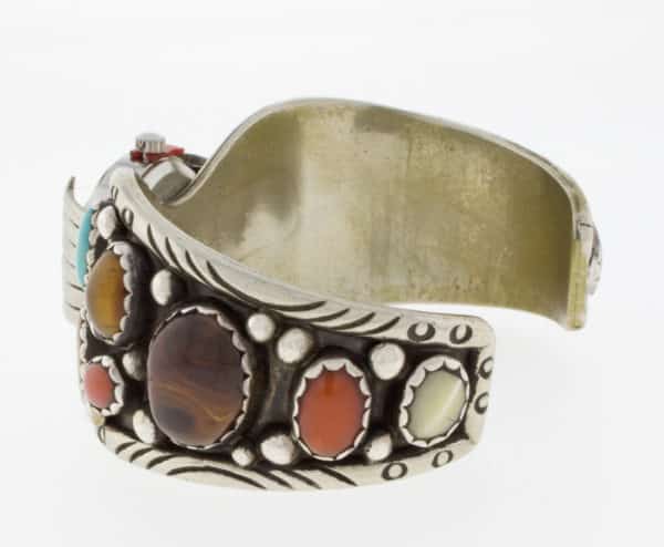 ***VINTAGE Navajo Ladies Multi-Stone Watch Bracelet - WT#1002 - Native ...