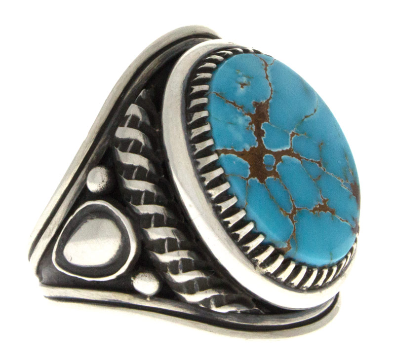 11.75 - Natural Blue Royston Turquoise Ring - R#1495 - Native American ...